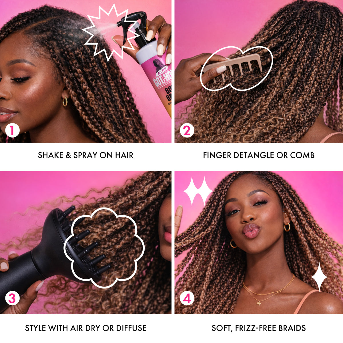Boho Braids Detangling Spray