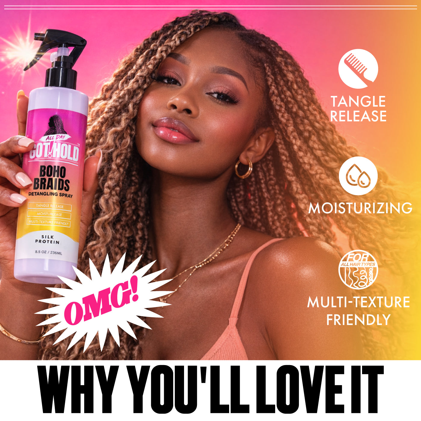 Boho Braids Detangling Spray