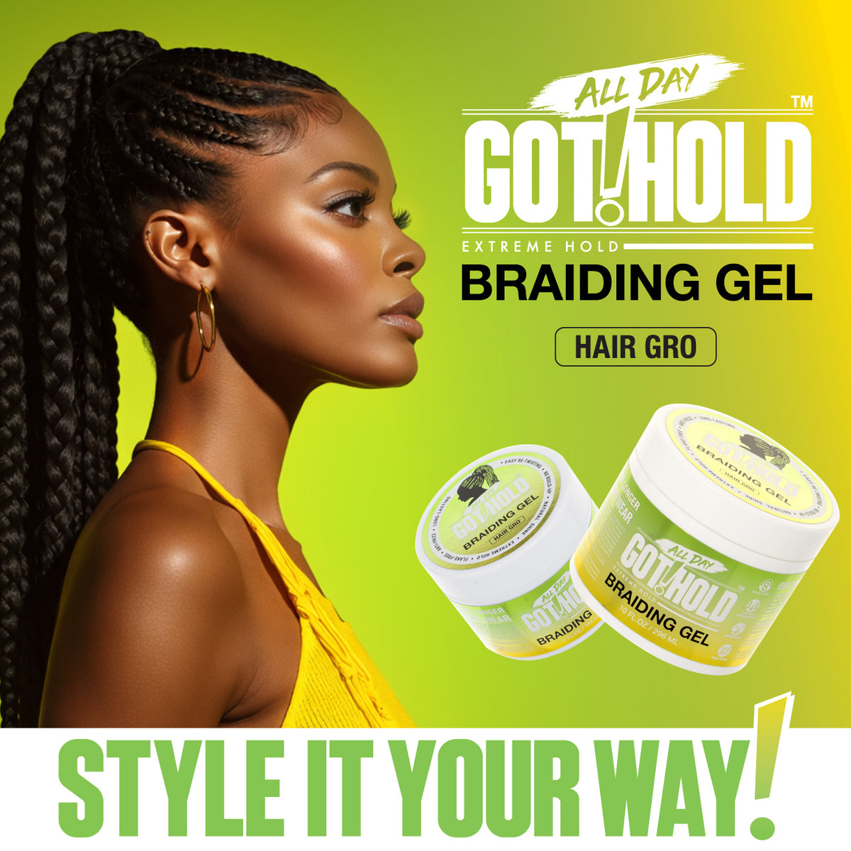 Braiding Gel 'Hair Gro'