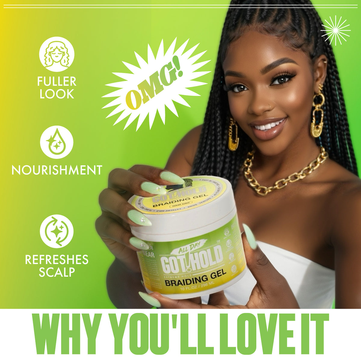 Braiding Gel 'Hair Gro'