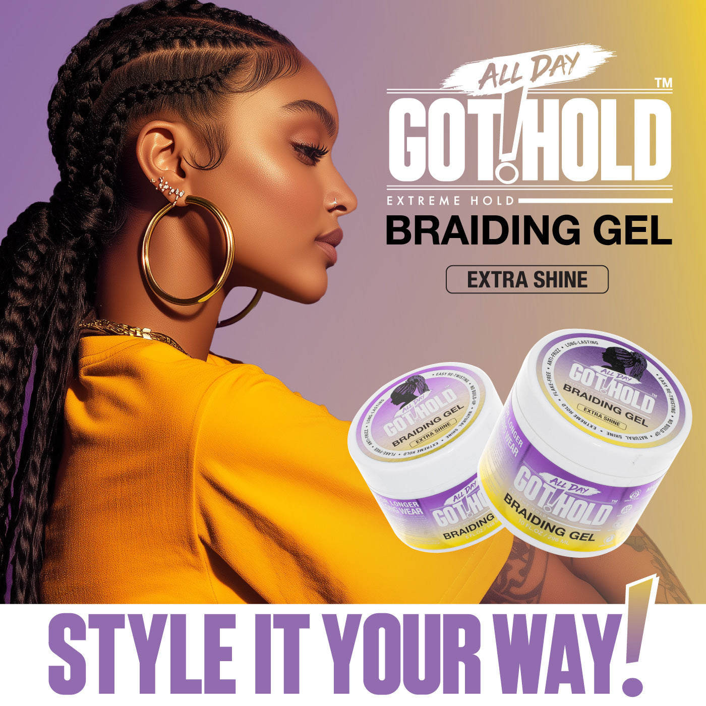 Braiding Gel 'Extra Shine'